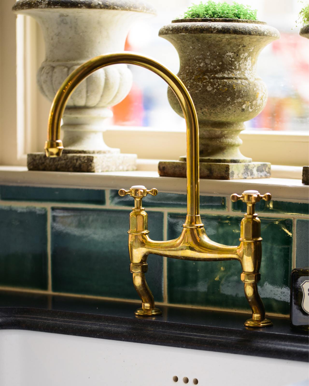 Brass deals kitchen tap